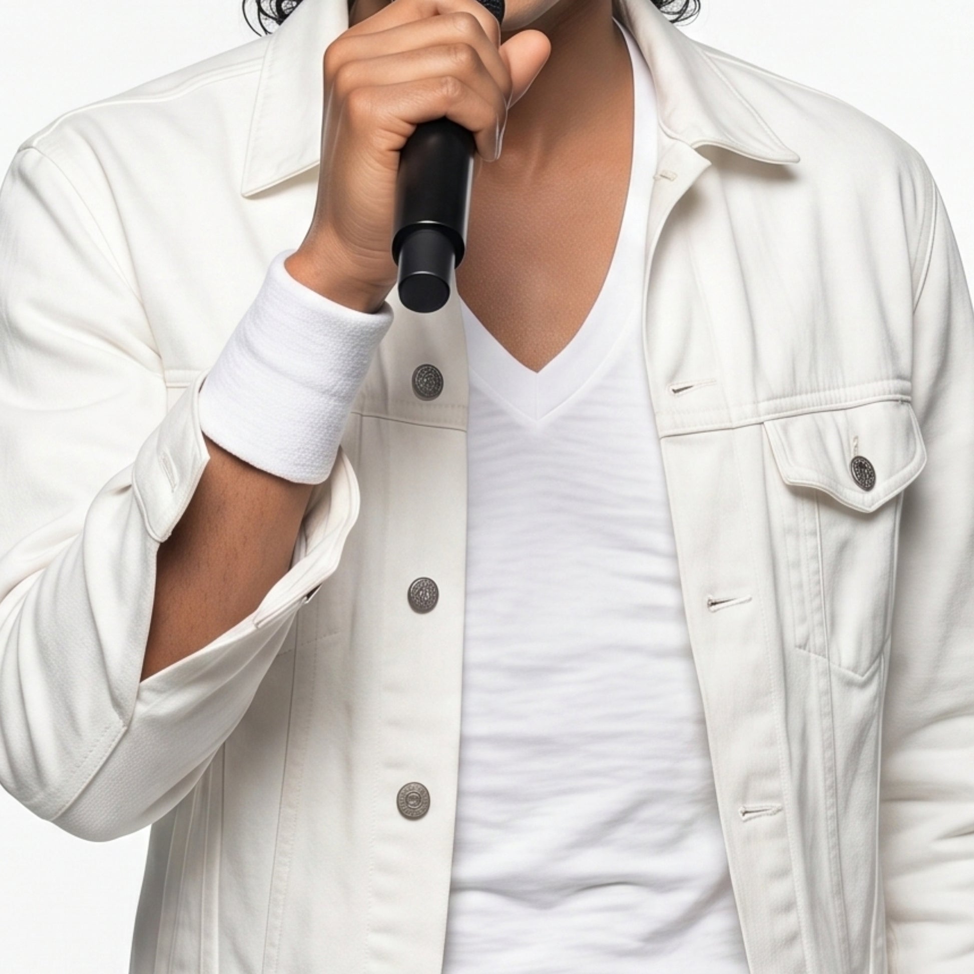 Michael 2026 Film Jaafar Jackson Classic White Jacket