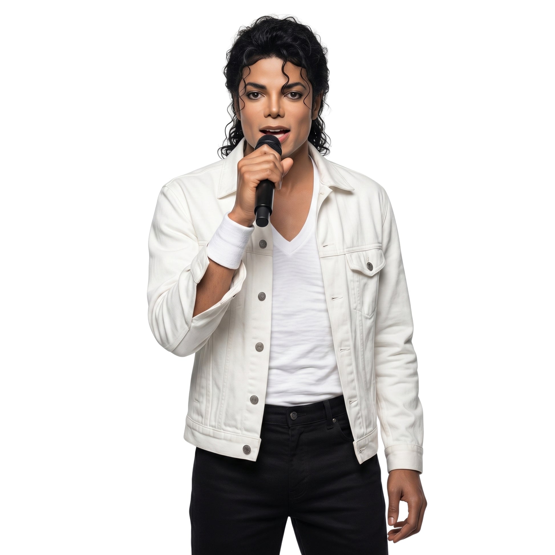 Michael 2026 Jaafar Jackson White Jacket