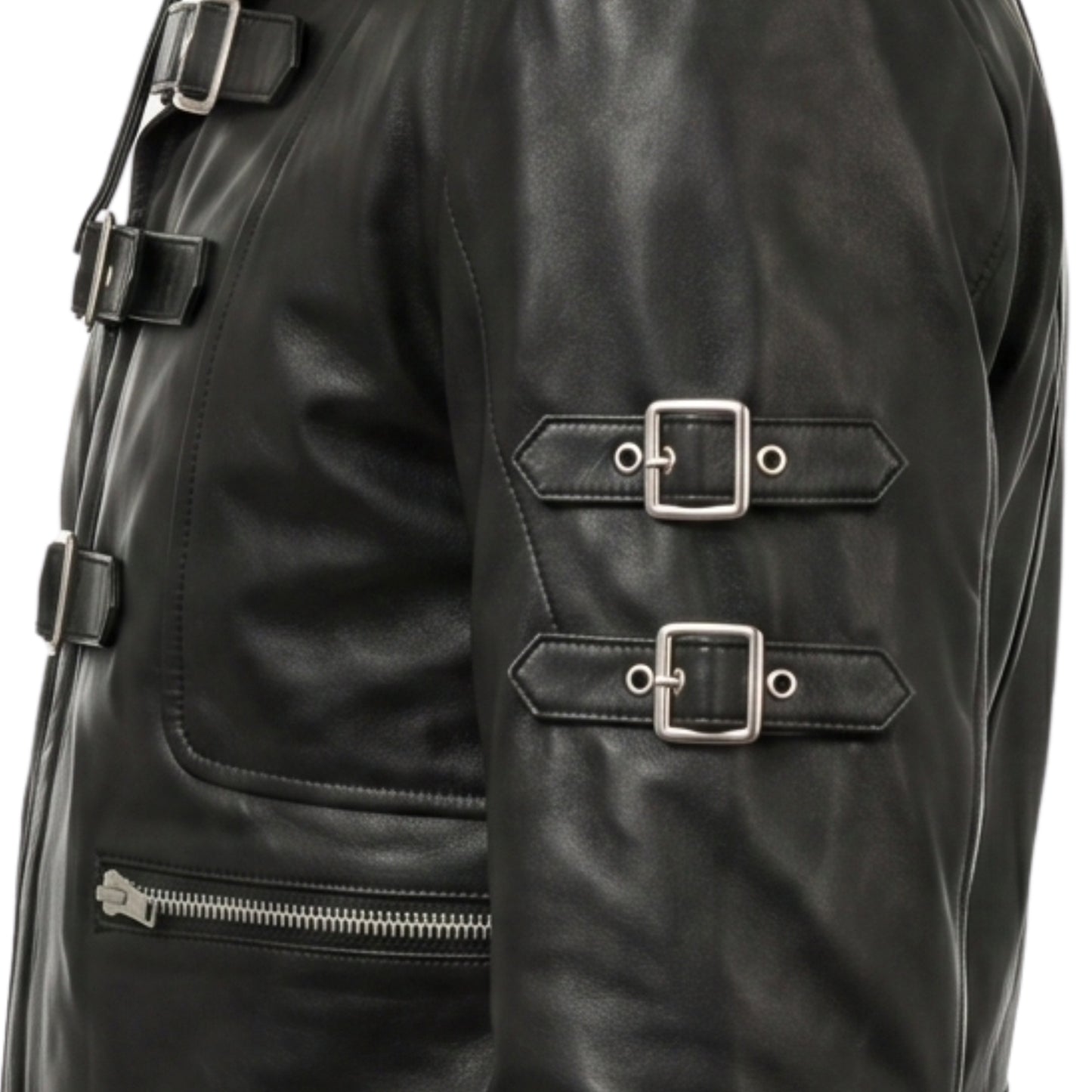 Michael Jackson Bad Era Black Biker Jacket