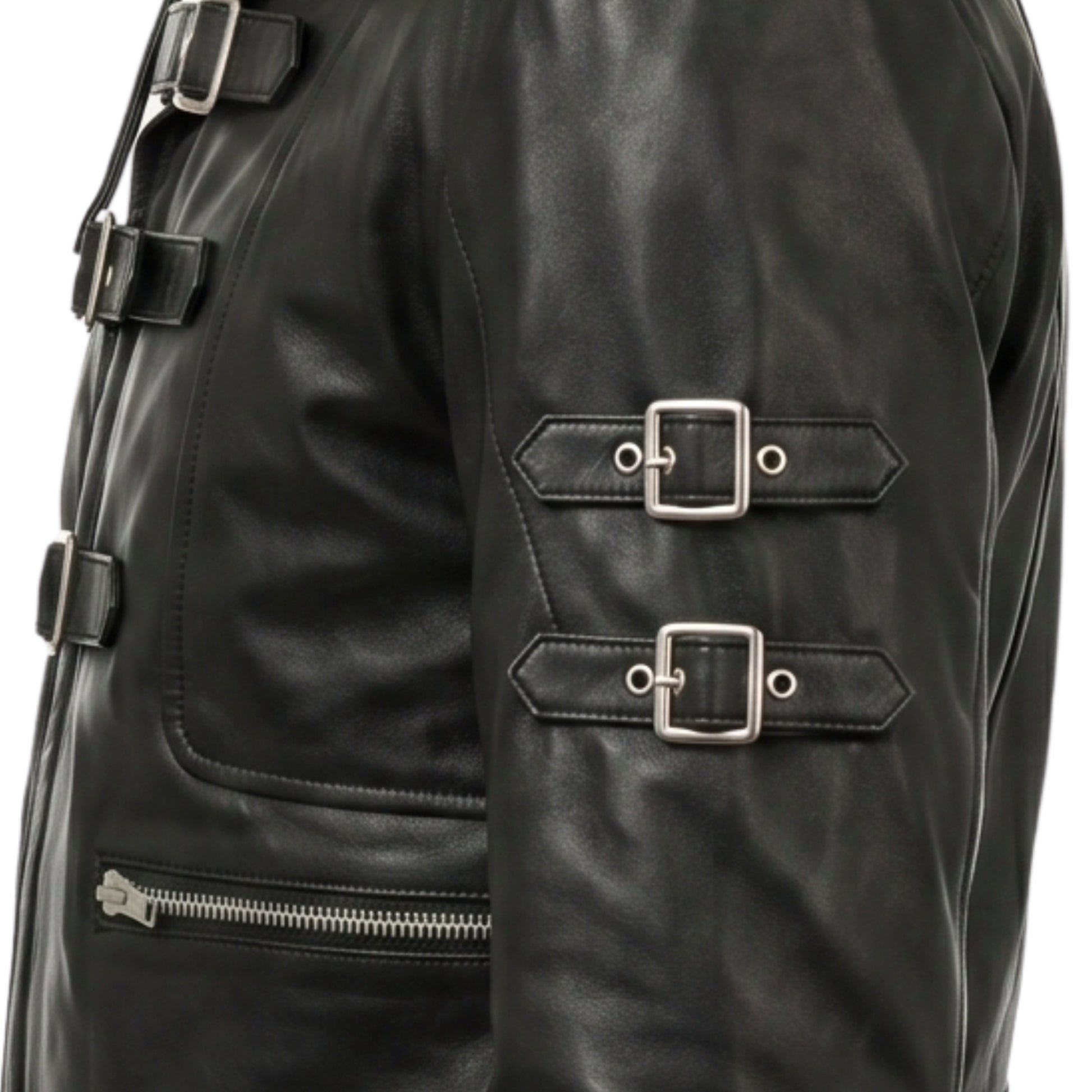 Michael Jackson Bad Era Black Biker Jacket