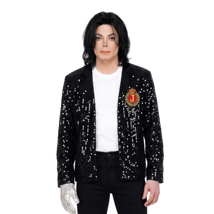 Michael Jackson Black Sequin Jacket