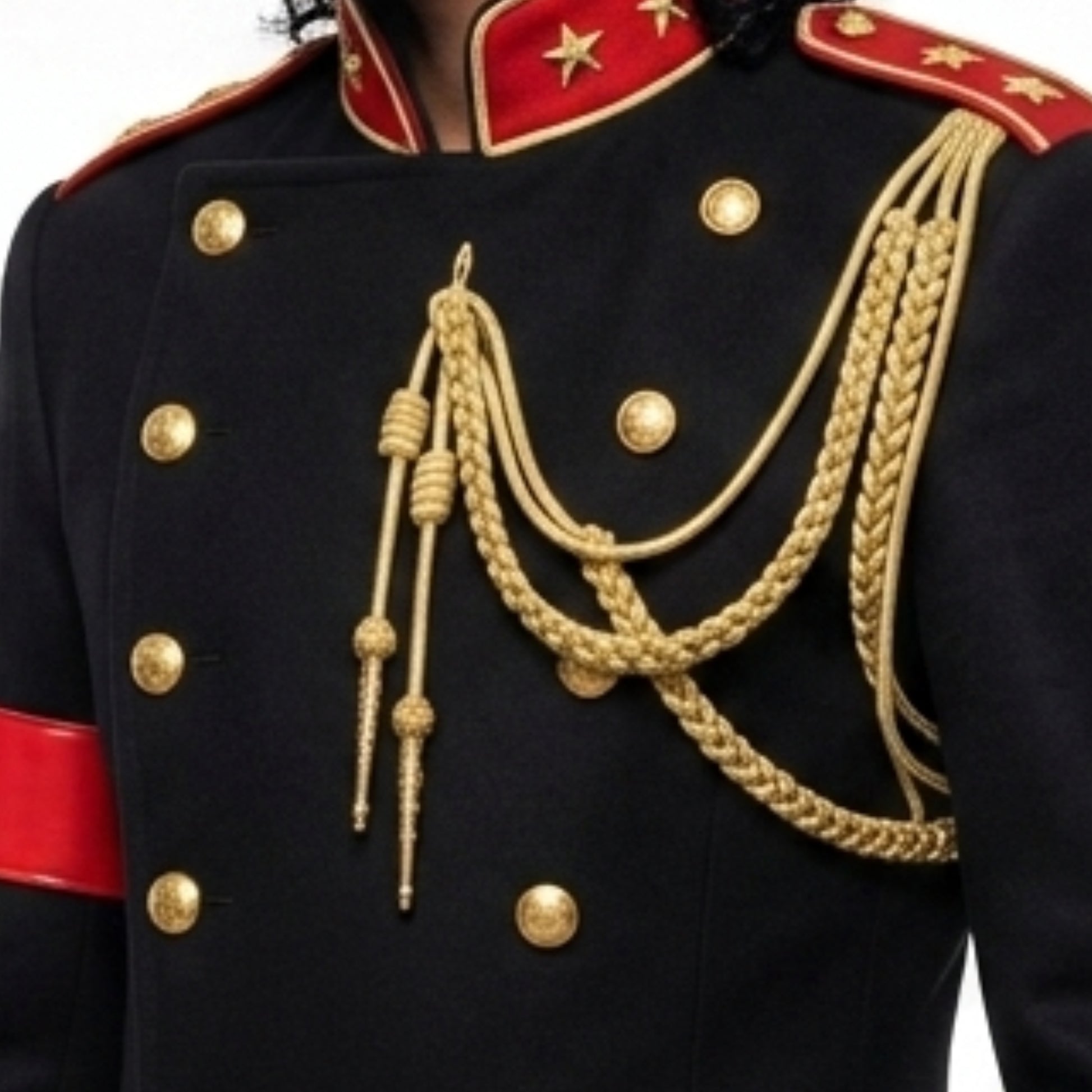 Michael Jackson Classic Black Military Coat