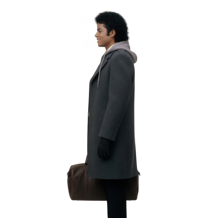 Michael Jackson Grey Wool Coat Live Now