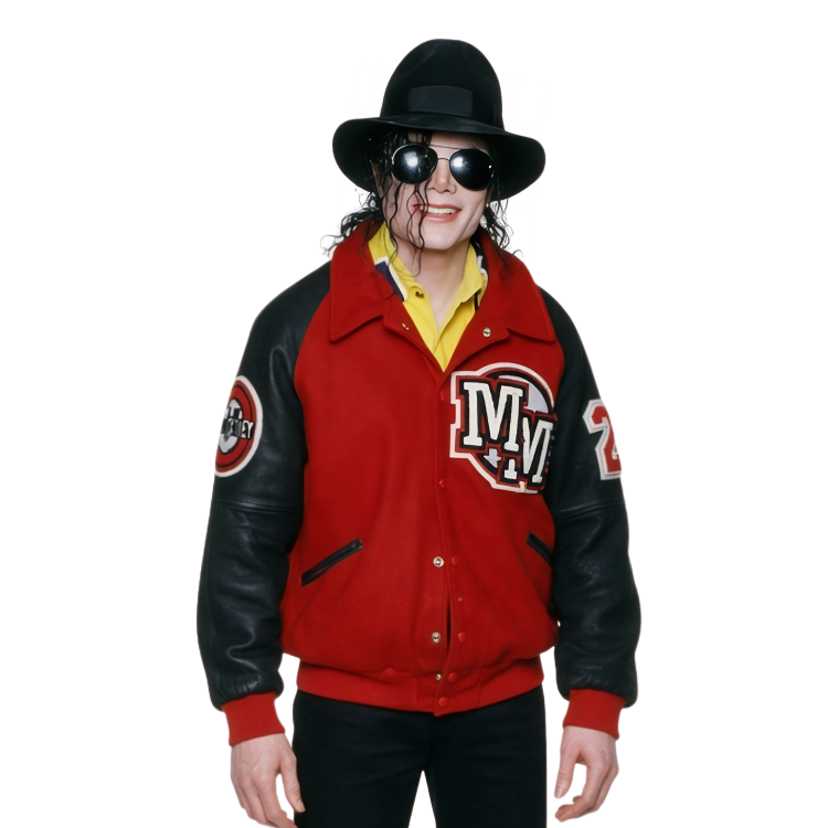 Michael Jackson Mickey Mouse Varsity Jacket