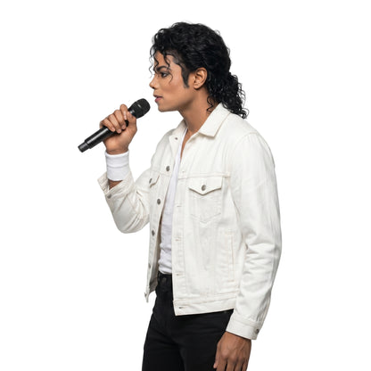 Michael Movie 2026 Jaafar Jackson White Bomber Jacket
