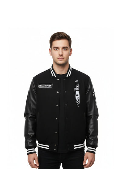 Michael Myers Horror Nights Black Varsity Jacket