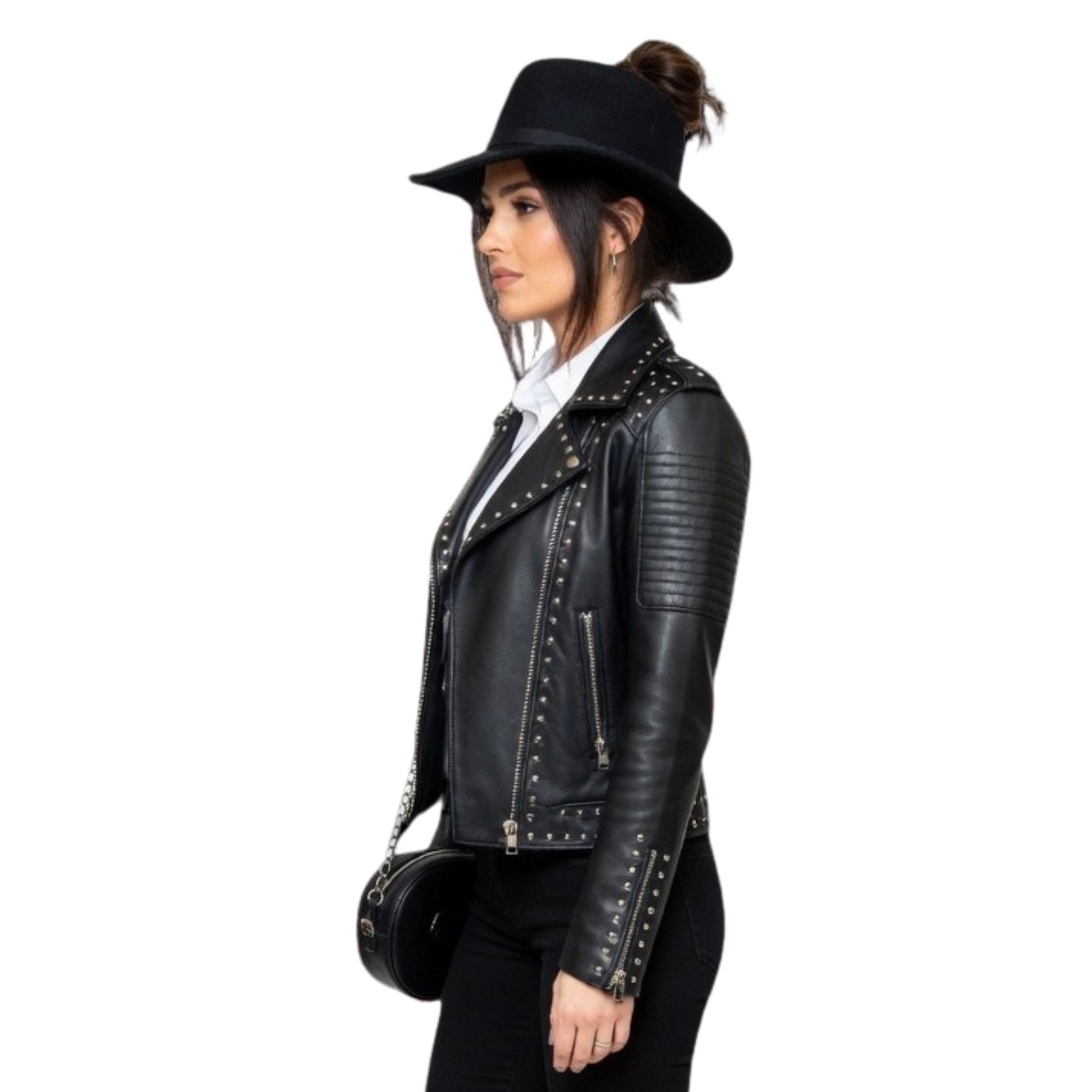 Michelle Keegan Black Jacket
