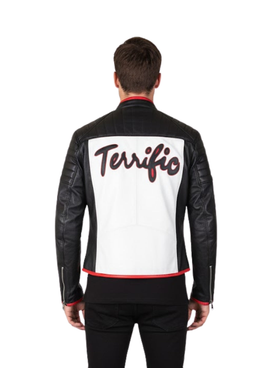 Mister Terrific Fair Play Michael Holt Leather Jacket