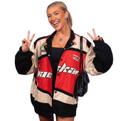 Molly Marsh Gran Turismo Red White and Black Jacket Buy Now