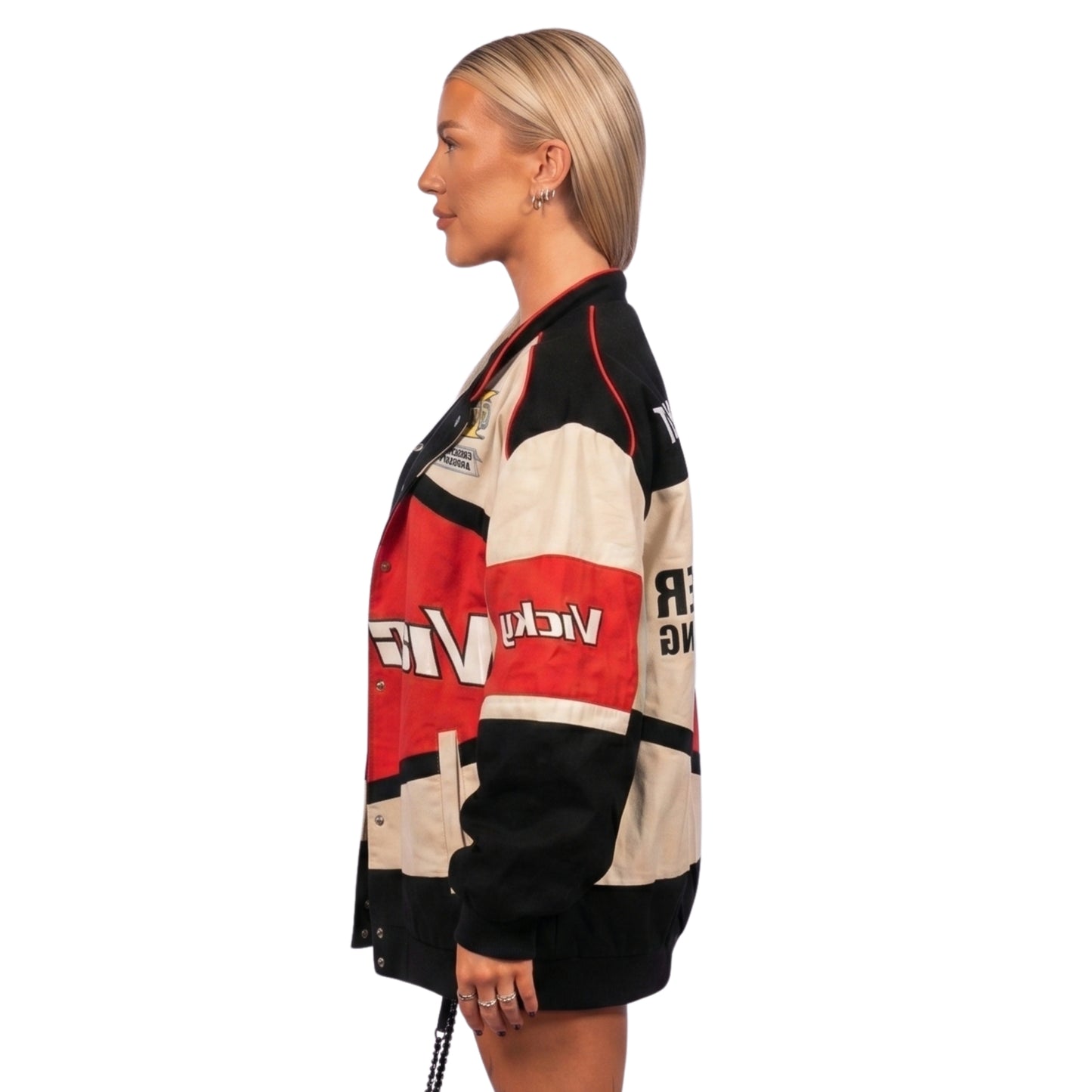 Molly Marsh Gran Turismo Red White and Black Jacket Order Now
