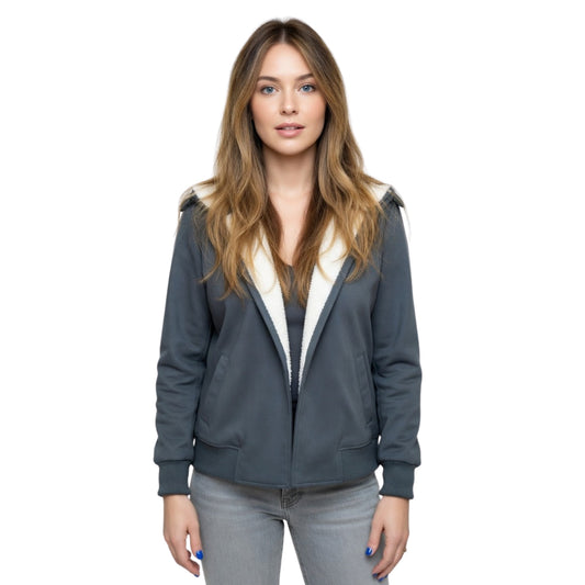 Morgan High Potential Grey Hooded Jacket