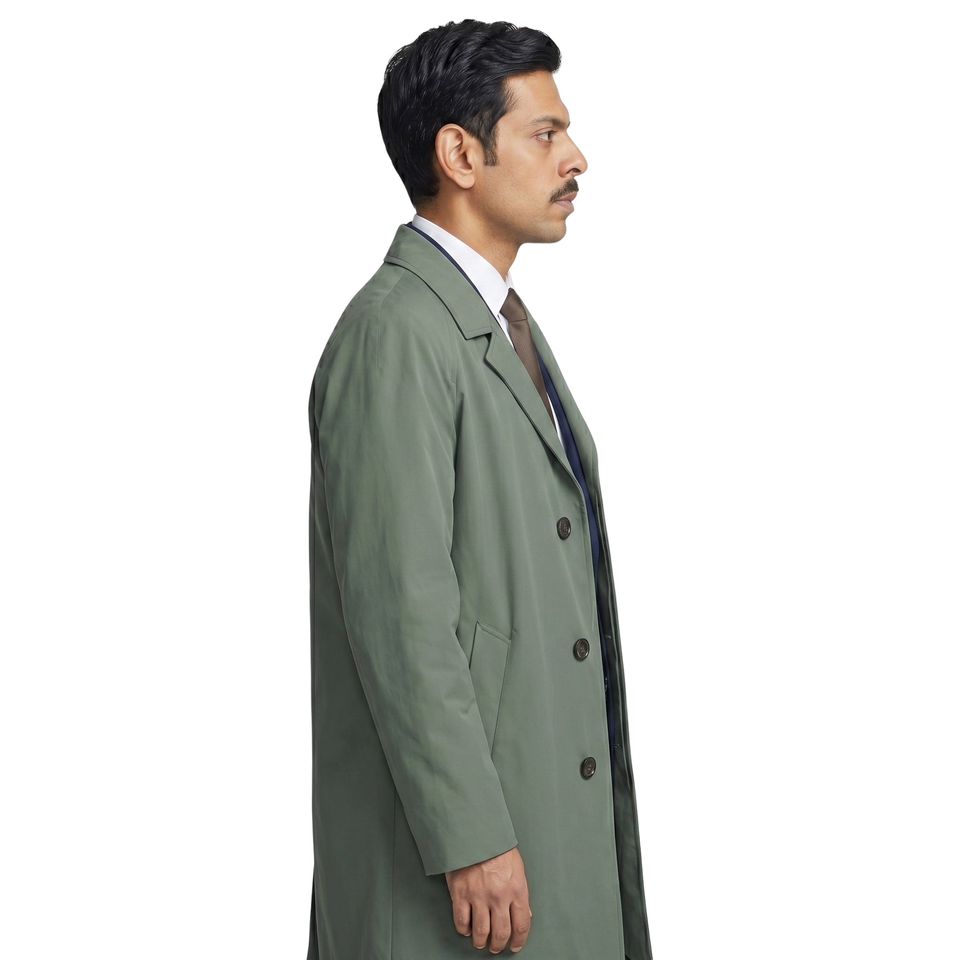 Murder Before Evensong Amit Shah Cotton Trench Coat
