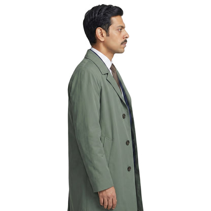 Murder Before Evensong Amit Shah Cotton Trench Coat
