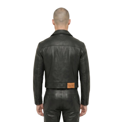 Nicholas Hoult 2026 Black Leather Jacket