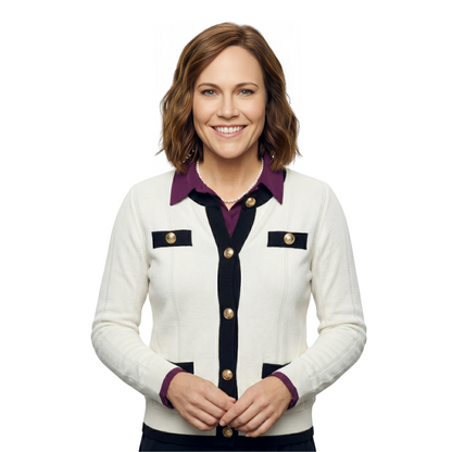 Nikki DeLoach White Cardigan Jacket 