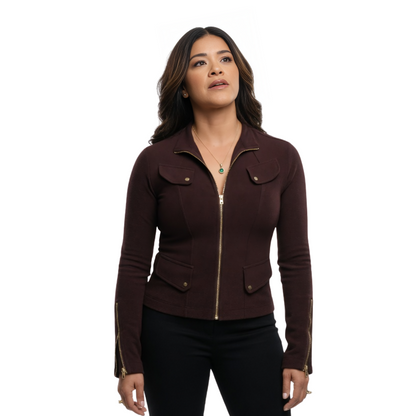 Nora Torrez Maroon Jacket
