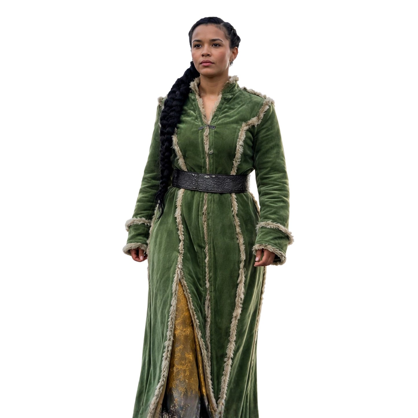 Nynaeve al Meara The Wheel Of Time Wool Green Coat