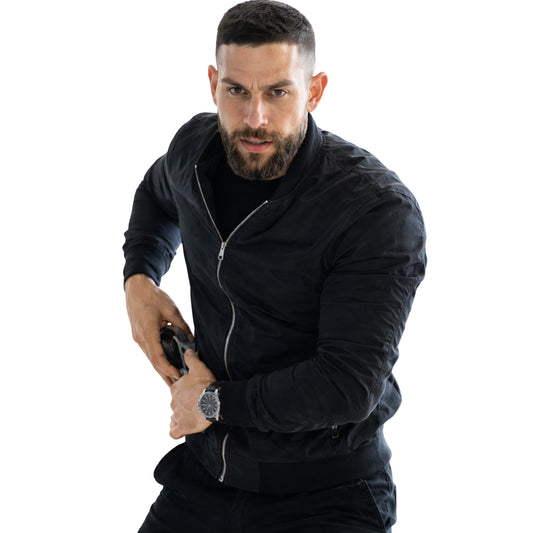 Omar Adom Zidan FBI S06 Black Bomber Jacket