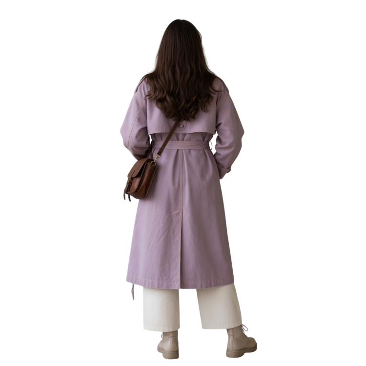 Oversized Dusty Pink Trench Coat Buy