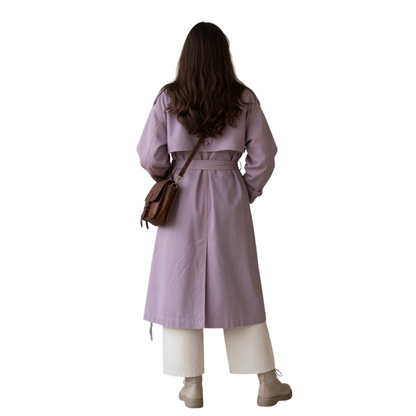 Oversized Dusty Pink Trench Coat Buy