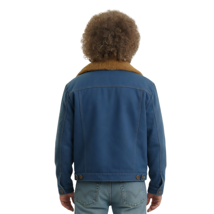 Paint 2023 Owen Wilson Carl Nargle Blue Shearling Jacket Sale
