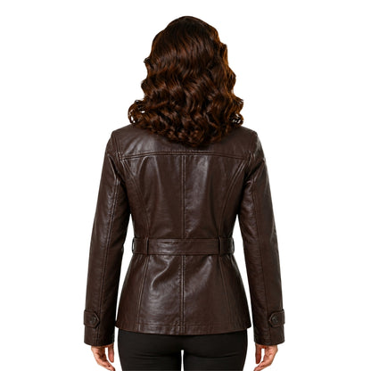 Peggy Carter Captain America Brown Leather Jacket