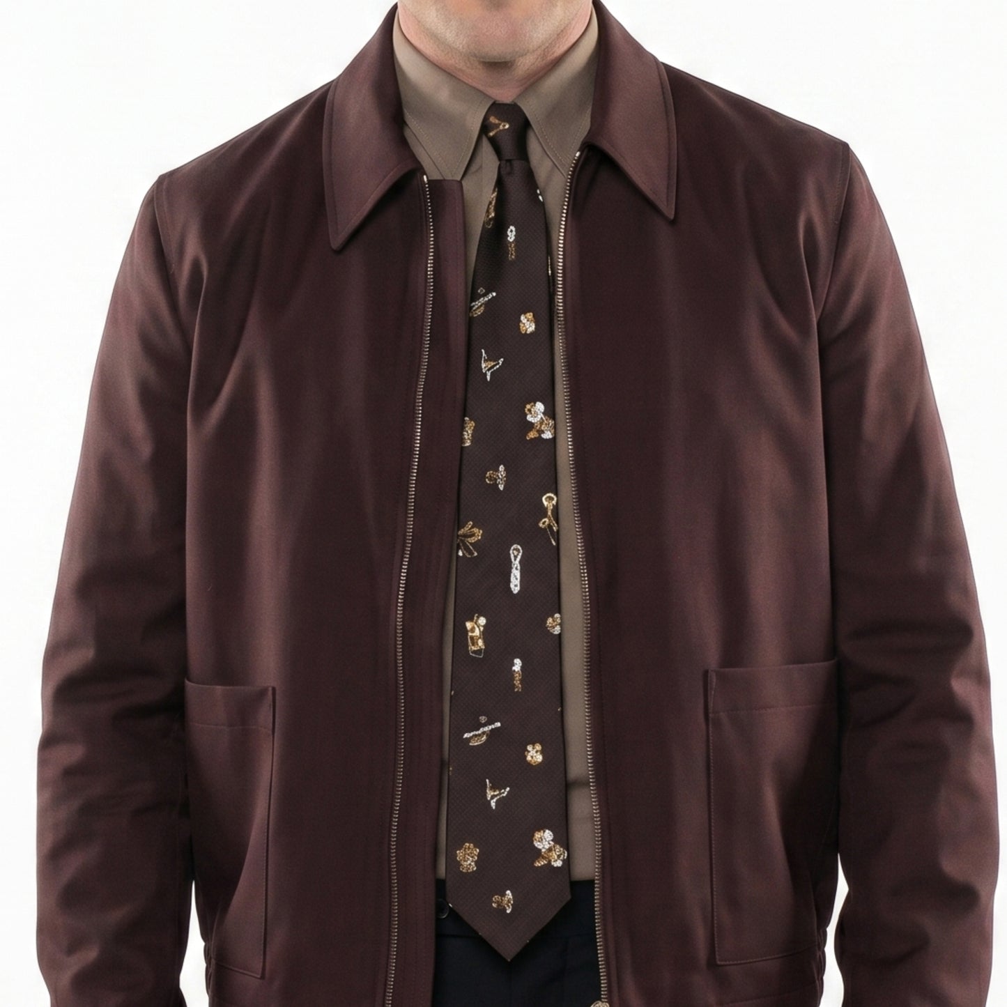 Phil Dunster HBO Max Street Style Brown Jacket 2026