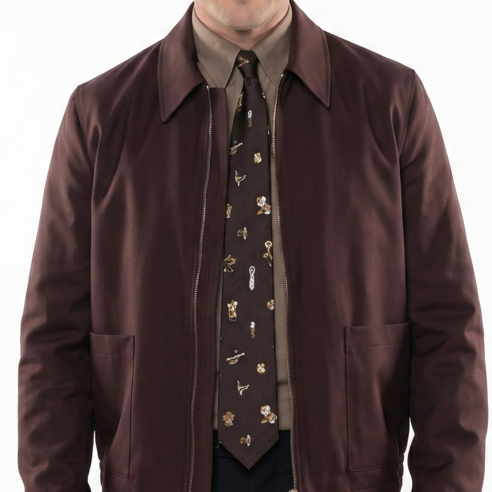 Phil Dunster HBO Max Street Style Brown Jacket 2026
