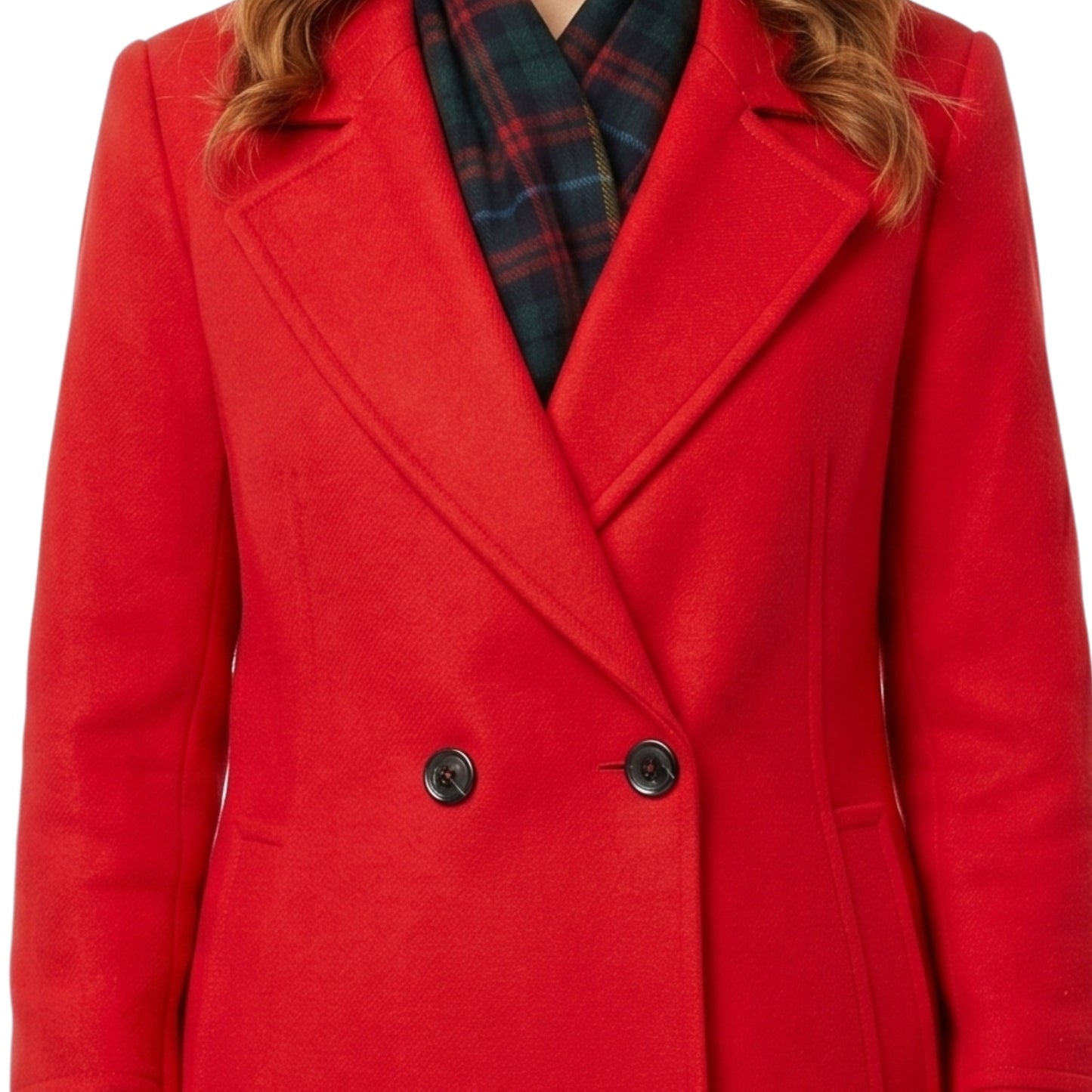 Popular Tv Series 12 Dares of Christmas Brittany Underwood Red Wool Coat
