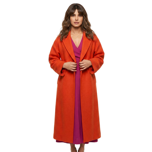 Priyanka Chopra Jonas Love Again 2023 Orange Coat Buy Now
