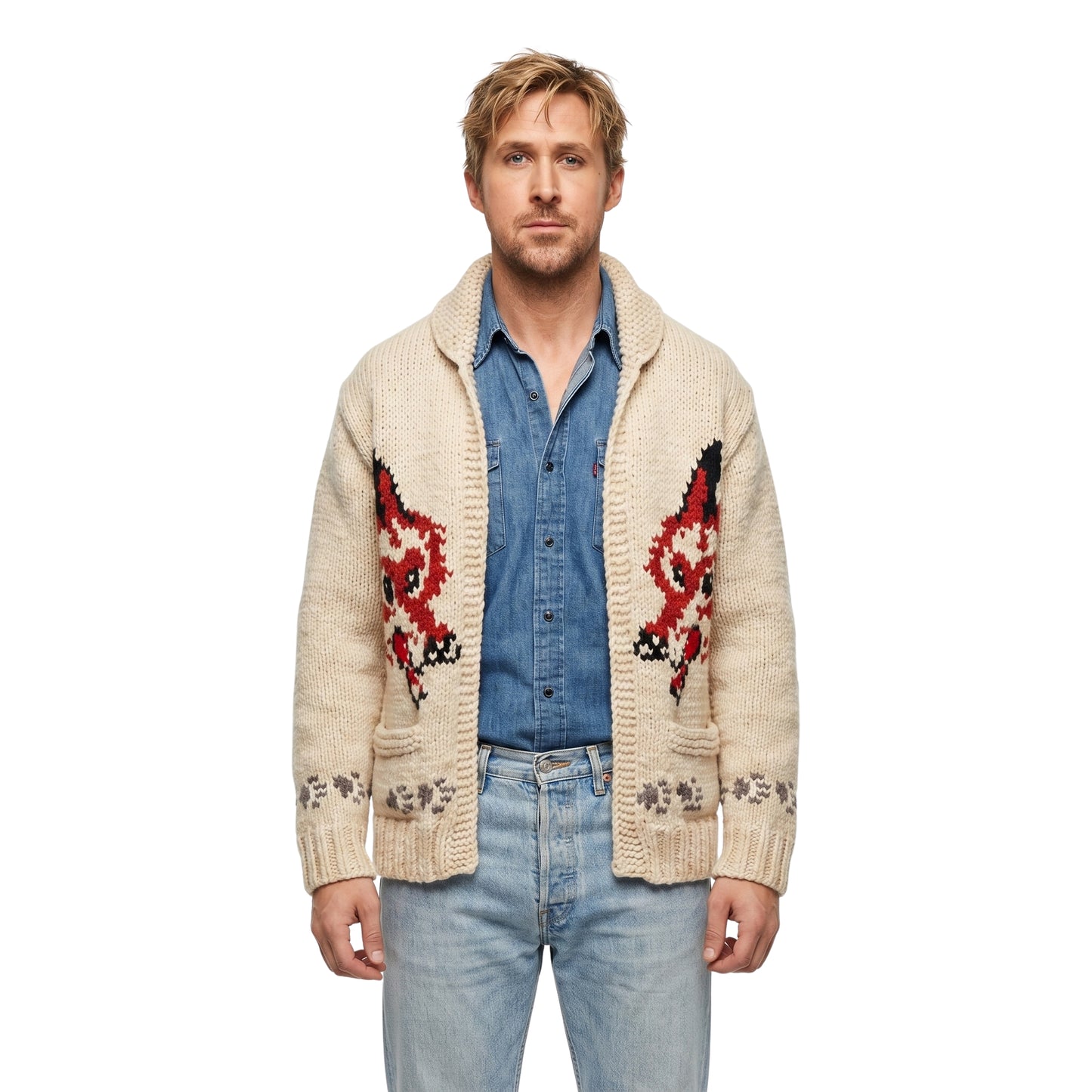Project Hail Mary Ryan Gosling Wolf Cardigan