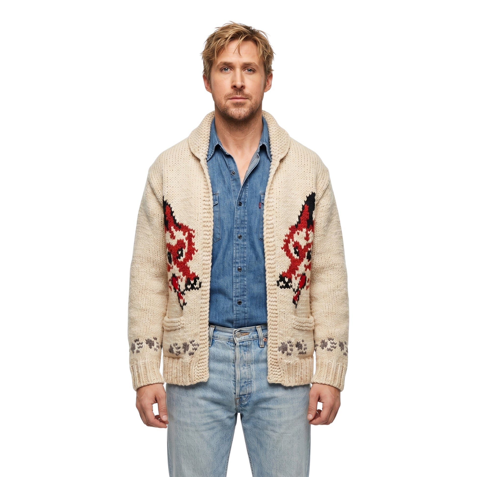 Project Hail Mary Ryan Gosling Wolf Cardigan