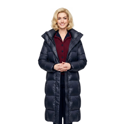 Rebecca Eileen Anne Hathaway Puffer Trench Coat