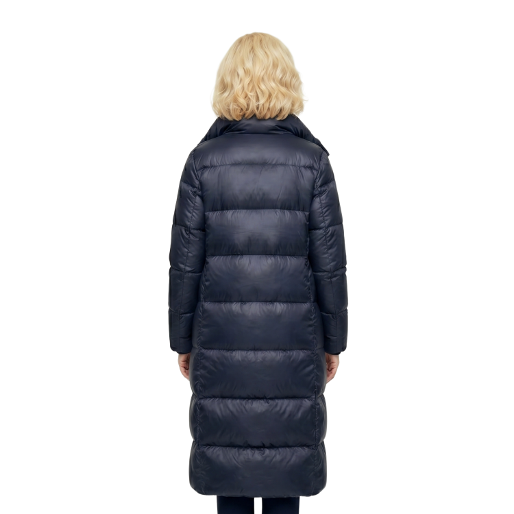 Rebecca Eileen Anne Hathaway Puffer Trench Coat back