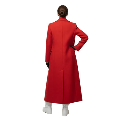 Red Wool Trench Coat Emily Cooper S04