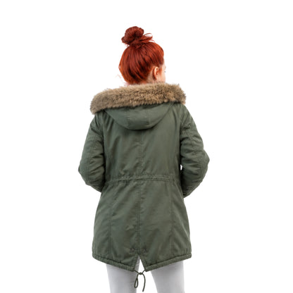Resident Alien D’Arcy Bloom Green Shearling Hooded Jacket