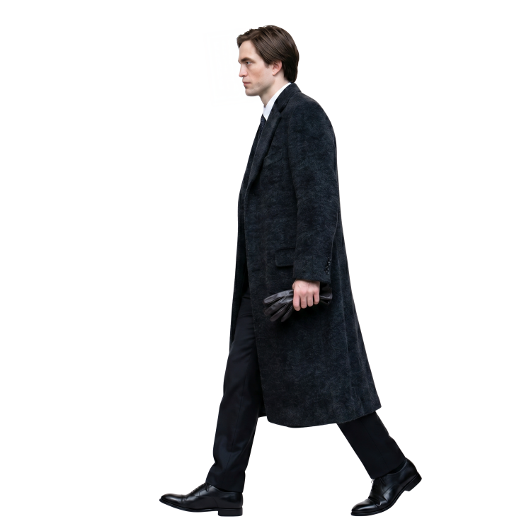 Robert Pattinson The Batman 2022 Black Long Coat Live Now