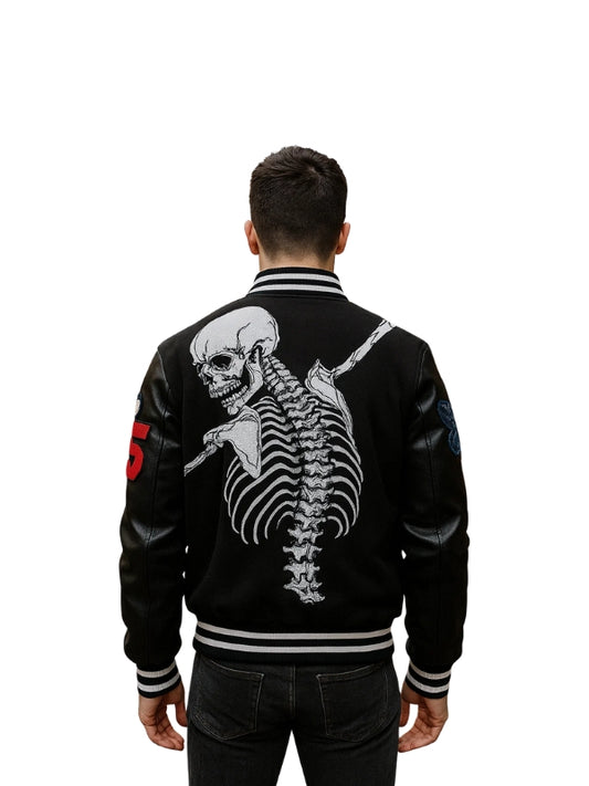 Rod Skull Godspeed Varsity Jacket