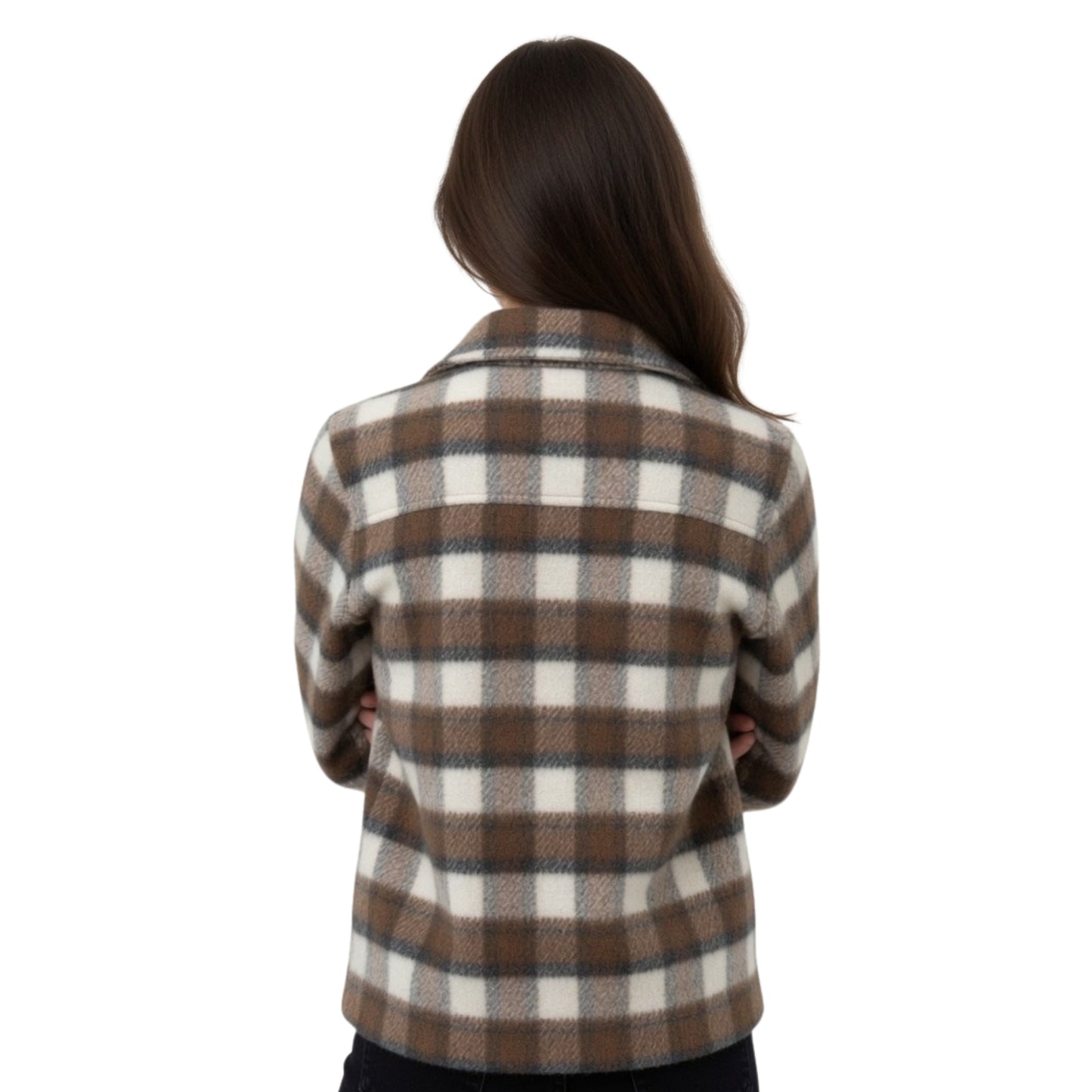 Rose Reid Surprised by Oxford Grey Coat Movie/Series Jacket