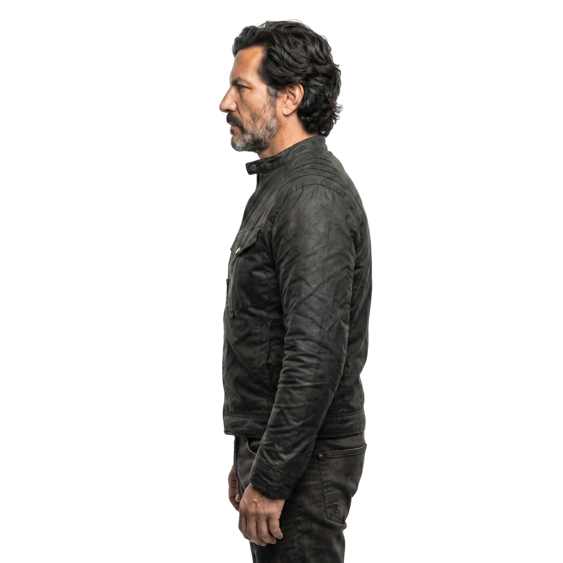 Russ Taylor MacGyver Black Leather Jacket