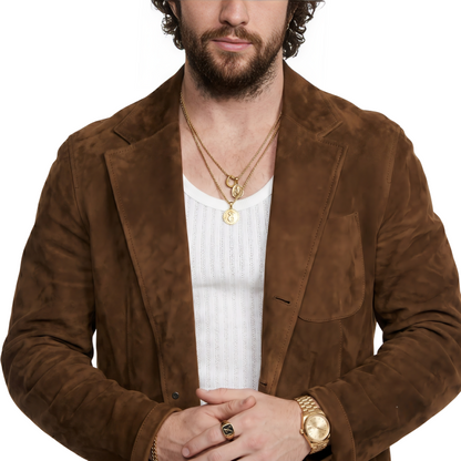 Sale Live On Aaron Taylor-Johnson 28 Years Later Suede Blazer