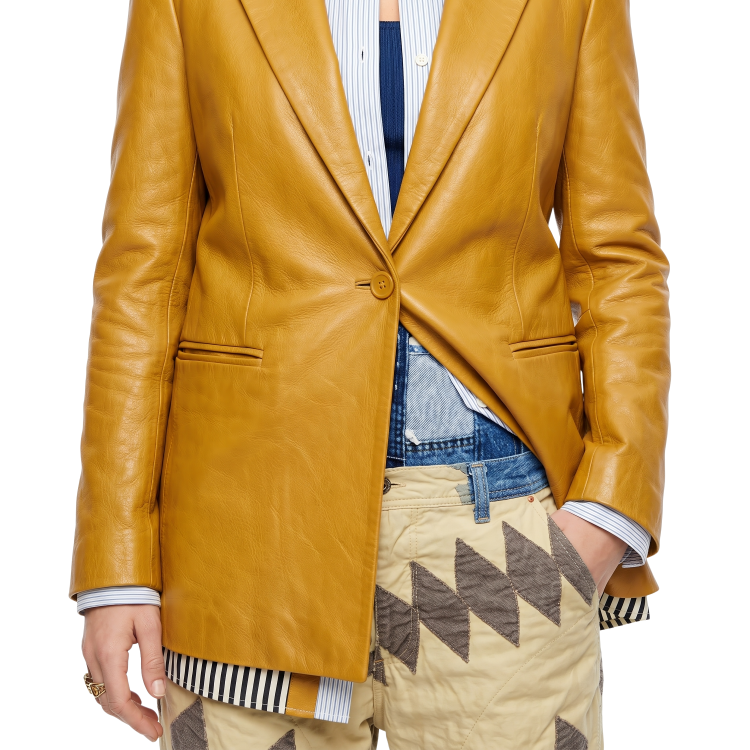 Sale Live On Blake Lively It Ends With Us Leather Blazer