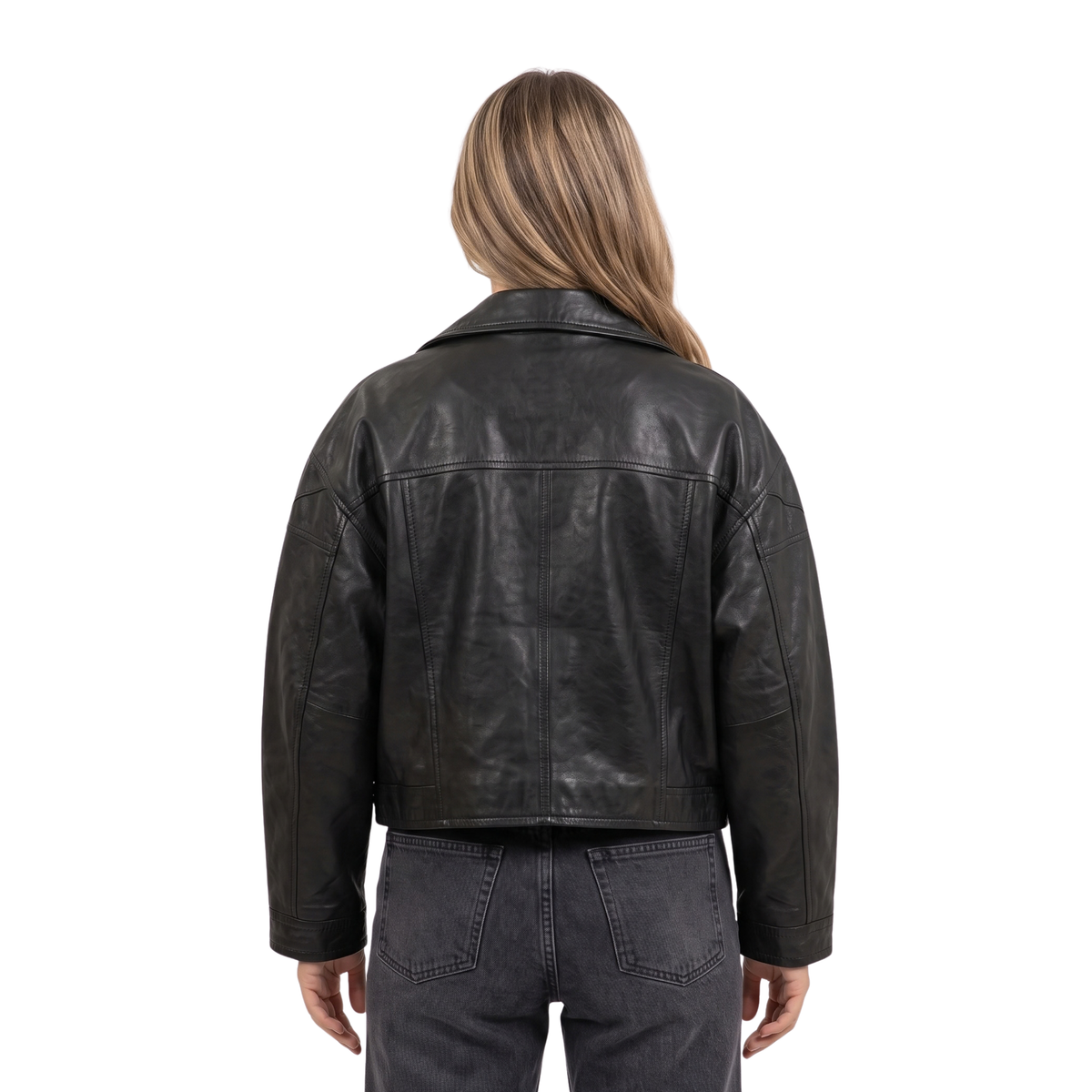 Sale Live On Ester Expósito Drawn Together Leather Jacket