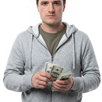 Sale Live On Josh Hutcherson 57 Seconds Grey Hoodie