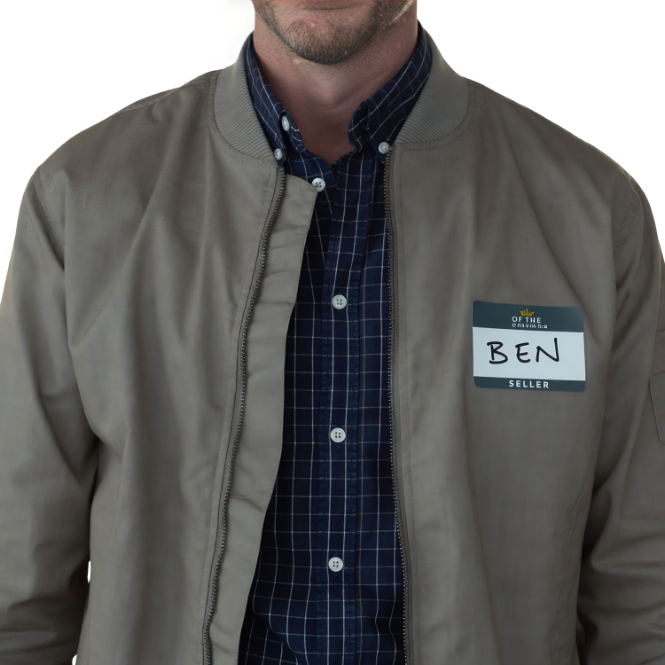 Sale Live On Manifest S04 Ben Stone Brown Cotton Bomber Jacket. Hurry