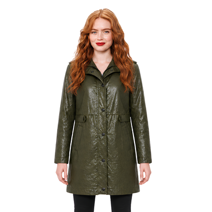 Sale Live On Sadie Sink Spider-Man BND Green Leather Coat