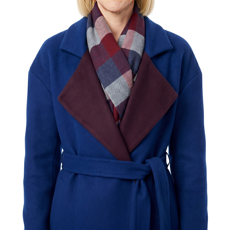 Sale Live On The Jessy Schram Mystic Christmas Blue Wool Coat