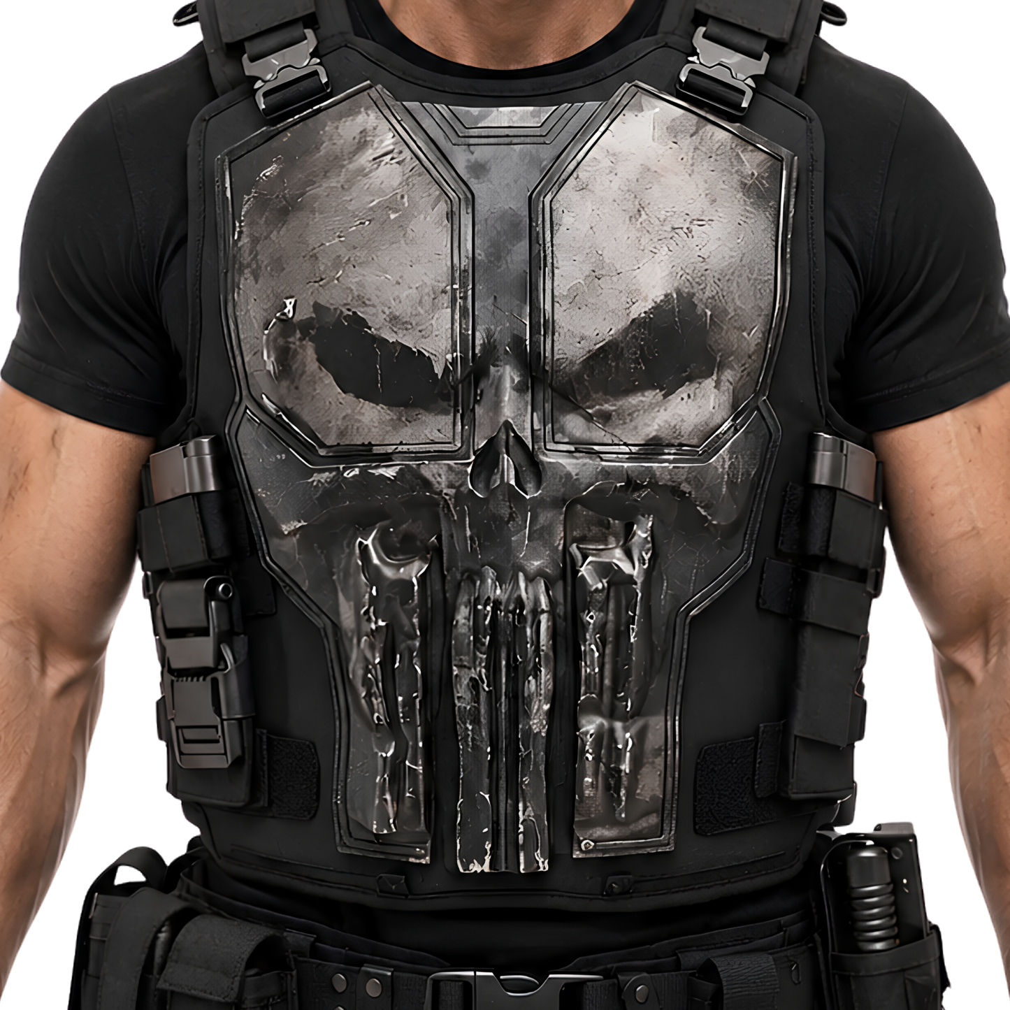 Sale Live On The Spider-Man BND Punisher Leather Vest