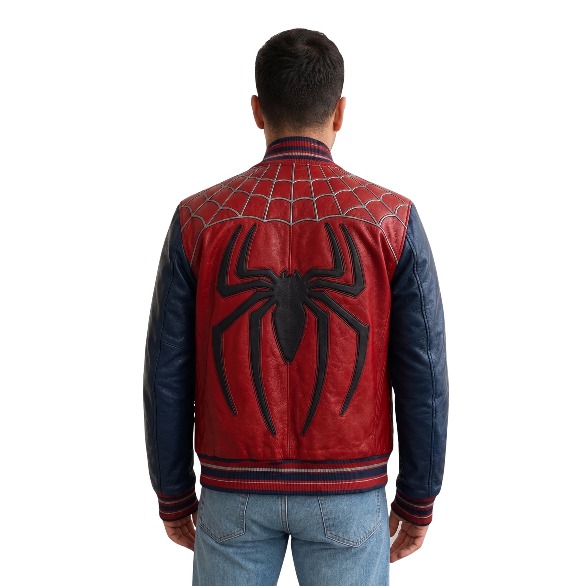 Sale Live On Tom Holland Spider-Man Red & Navy Bomber Jacket Today