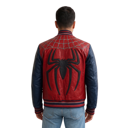 Sale Live On Tom Holland Spider-Man Red & Navy Bomber Jacket Today
